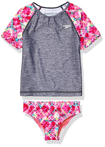 Image of Speedo Girl's Uv Swim Shirt Short Sleeve Rashguard Set