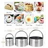 HULISEN Biscuit Cutter Set (3 Pieces/Set), Stainless Steel Round Cookies Cutter with Handle, Professional Baking Dough Tools, Gift Package #2