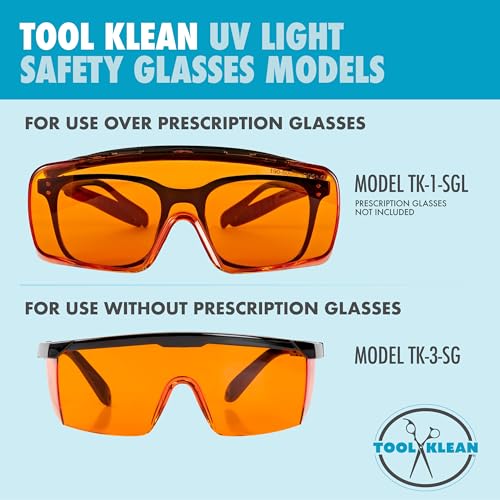 Óculos de segurança profissionais com luz UV – Óculos de proteção UVC à prova de estilhaçamento de p