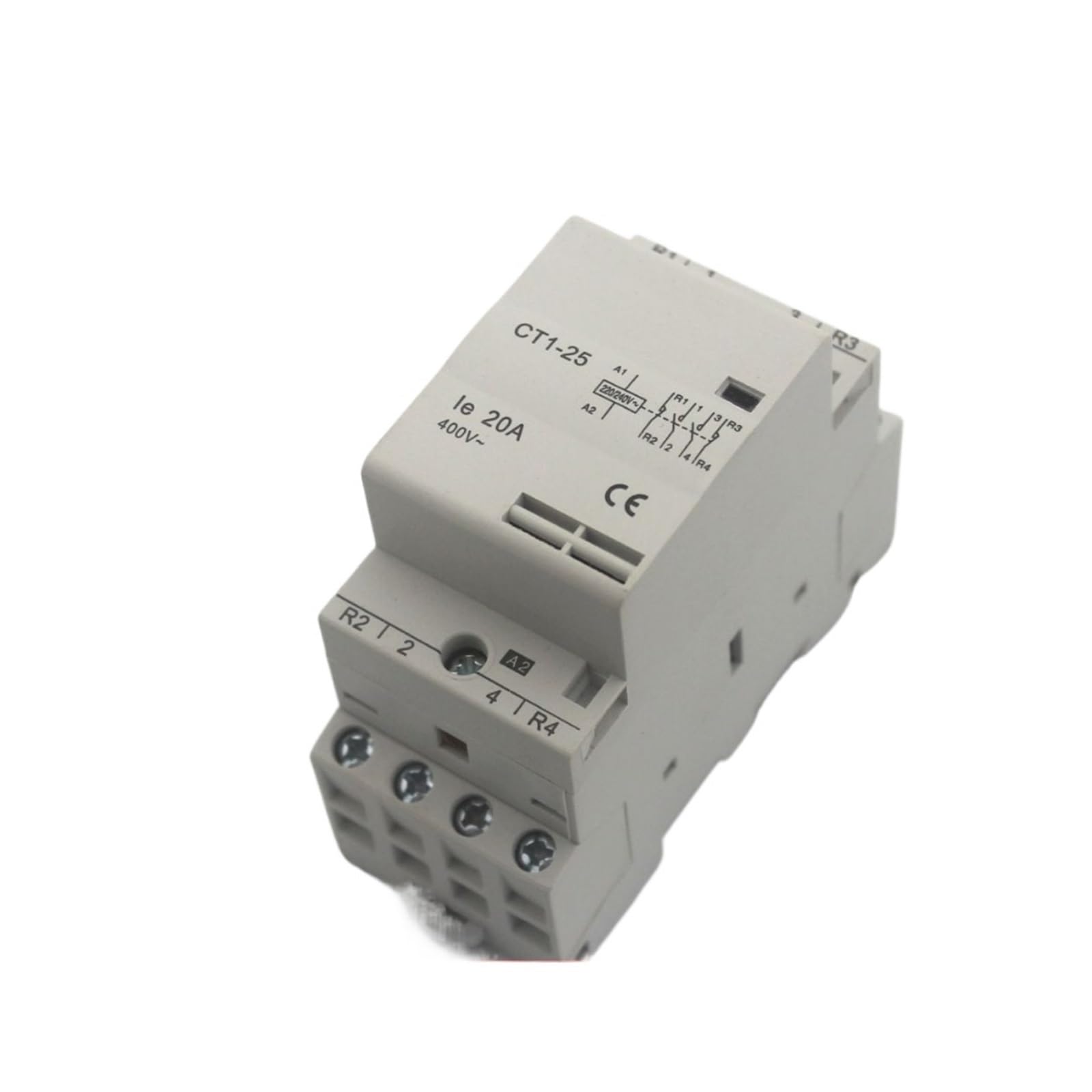 CAAUYXZW CT1 4P 20A 2NC 2NO 220V/230V 50/60HZ Rail-Type Household AC Modular contactor