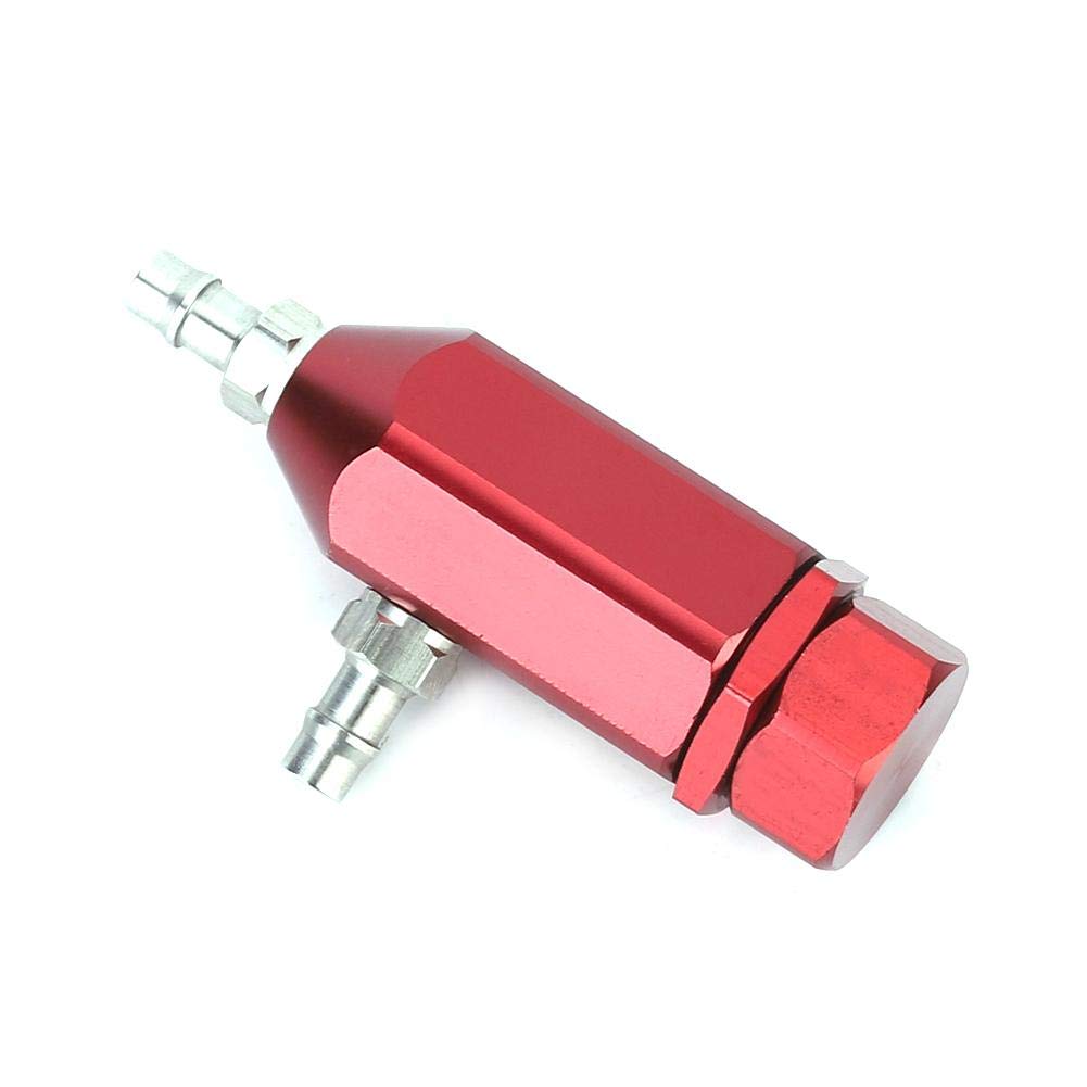 Controller Turbo Boost, Qii lu Regolatore per turbocompressore per auto, Regolatore boost PSI universale 1-30psi a ciclo chiuso regolabile manualmente(Rosso)