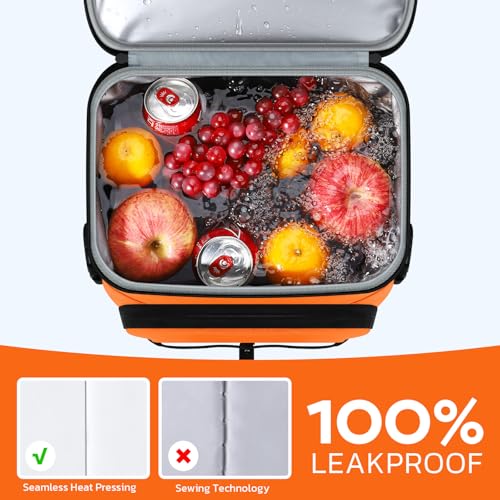 Image of RealCool 33 Can Insulated Soft Cooler Backpack, Leakproof Lunch Ice Bag | PEVA liner,16-Hour cold,Multi-Compartment, Breathable Shoulder and Back,Perfect for men,women,camping /beach /picnic /travel