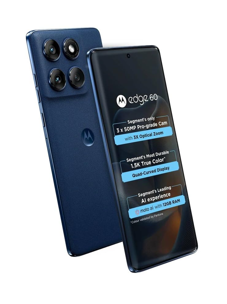 Motorola Edge 60 5G ( Pantone Gibraltar Sea , 256 GB) (12 GB RAM