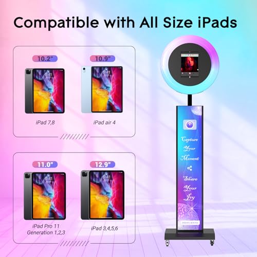 OHYEAHSPIN iPad Photo Booth with RGB Light & Music Sync - Save with Code FW9U2OCU - Image 2