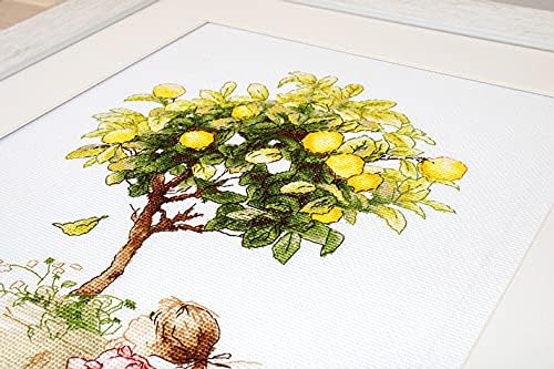 Counted Cross Stitch kit Lemons Luca-s B1111 Size: 20x29 cm / 7.8x11.4, Fairy Girl Embroidery xstitch Needlework Handcraft DIY Kits