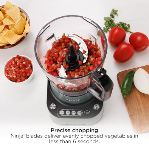 Image of Ninja 9-Cup Food Processor for Kitchen, 1000PW motor, 9-Cup Processing Bowl, Multiple Blades and Adjustable Speed, for Chopping and Slicing Vegetables, Pureeing, and Mixing Dough, BZ601