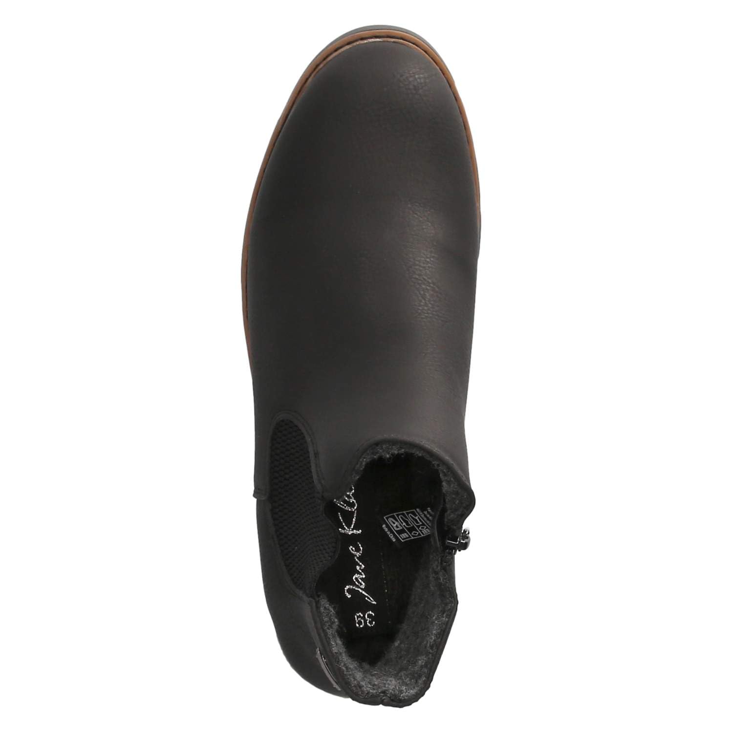 JANE KLAIN Damen Stiefeletten Schwarz Synthetik 39