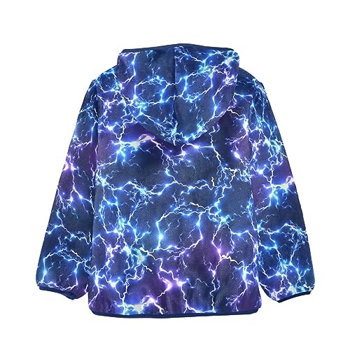 Blue Lightning Boys Fleece Hoody Jacket Zip Up Coat Warm Fall Winter Plush Jacket Long Sleeve Outerwear2