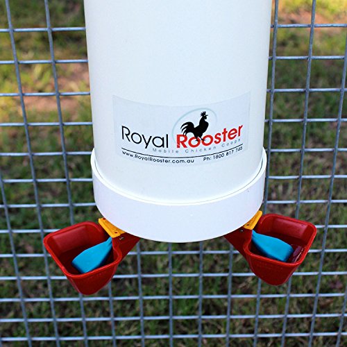 Royal Rooster Chicken Feeder And Waterer Set - Includes 1 Gallon Waterer With 2 Cups And 7Lb Feeder For Chickens - Chicken Coop Accessories With Hanging Chicken Poultry Feeder And Chicken Waterer Kit #TOP2