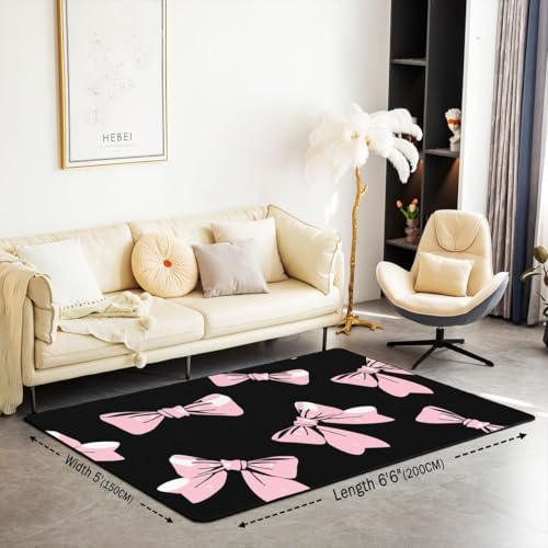 Tapete decorativo Feelyou 5x7 negro y rosa miniatura 2