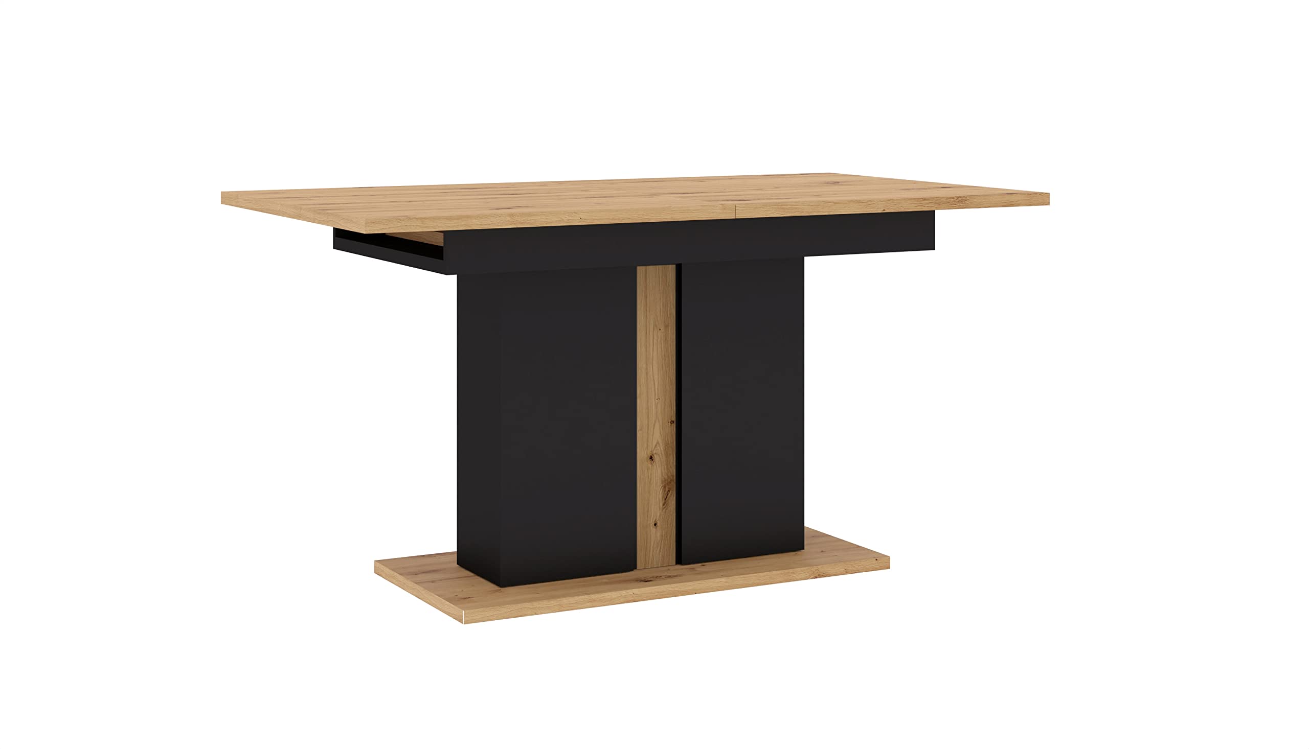 Table extensible pour 4-8 personnes en chêne Nuka pour petits et grands salons