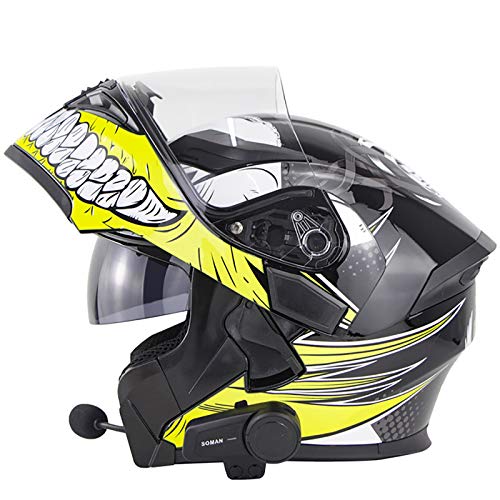 Casque intégral modulaire X5 double visière taille M avec Bluetooth M2 D