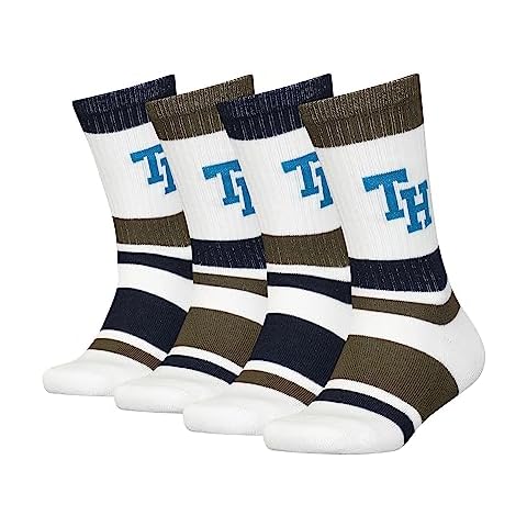 Tommy Hilfiger Olive Green Kid's Crew Socks Cover