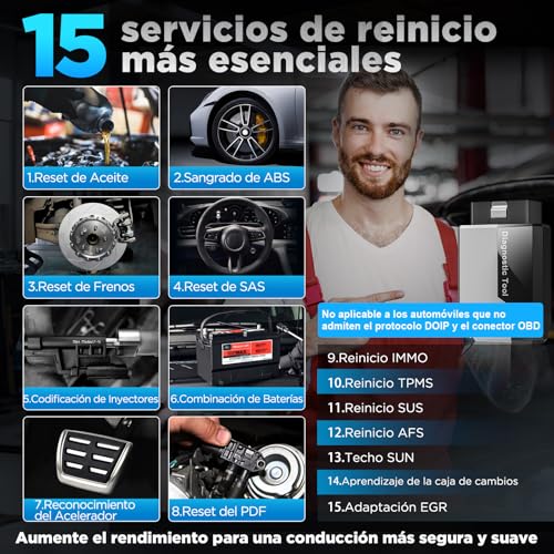 KINGBOLEN EDIAG Elite: Diagnóstico de todos los sistemas con Bluetooth para Android y iPhone 4