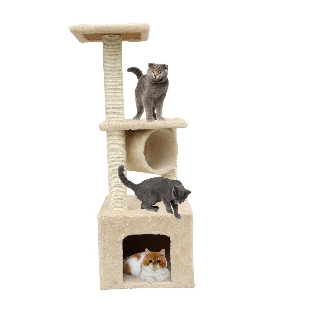 Action Club Kleine Keuze Baulaenge Kartzebaum Kletterbaum Katzen Spielbaum  Sisal (52x52x92cm) : Amazon.de: Haustier