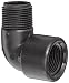 Banjo SL075-90 Polypropylene Pipe Fitting, 90 Degree Street Elbow, Schedule 80, 3/4" NPT Female x NPT Male