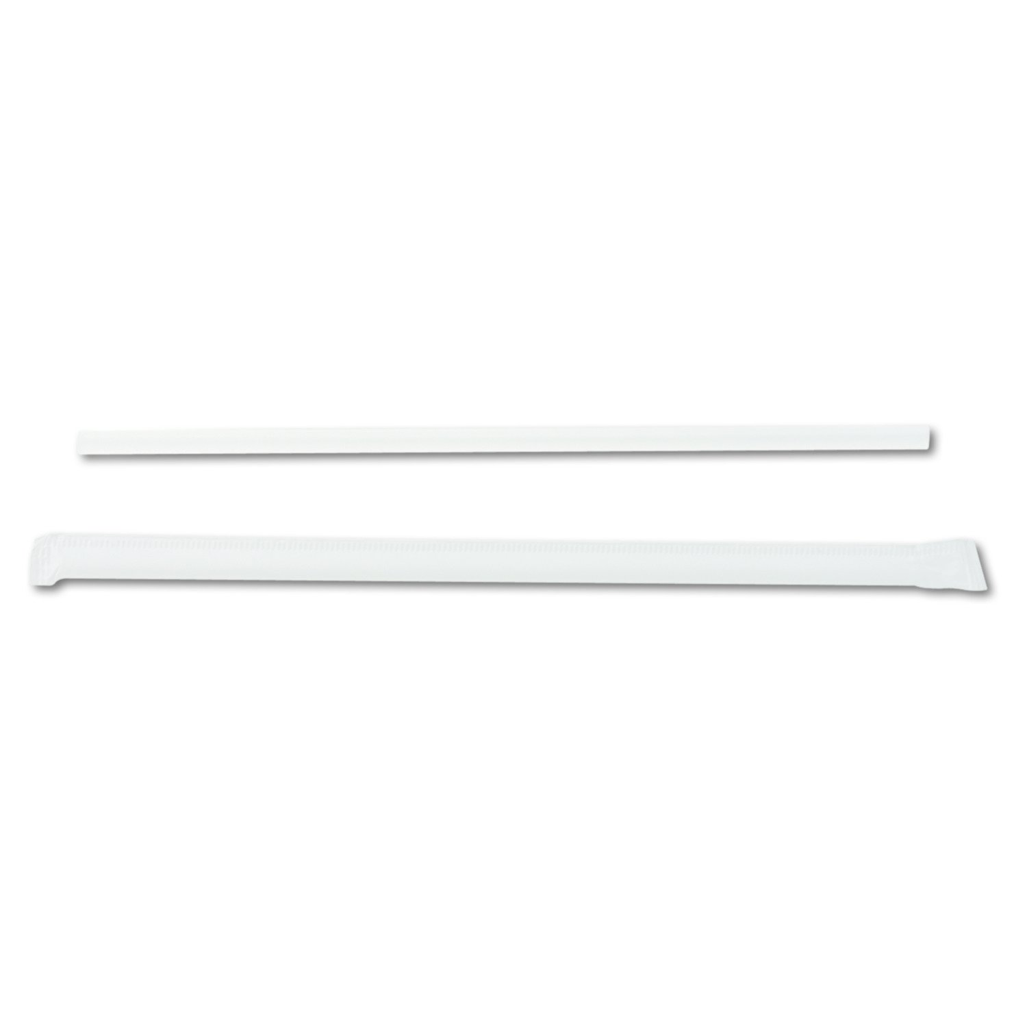 Dixie 10.25" Wrapped Polypropylene Plastic Giant Straw by GP PRO (Georgia-Pacific), Red, JW104, 2,000 Count (500 Straws Per Box, 4 Boxes Per Case)