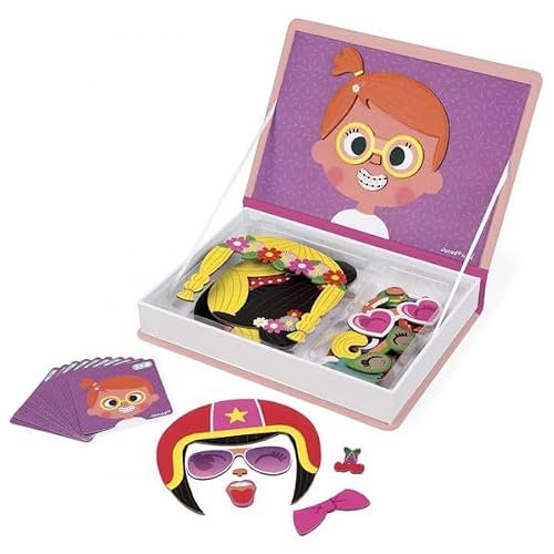 Magneti'book Crazy Faces Fille Janod J02717 Jeu Educatif Magnétique Aimante - vue 1