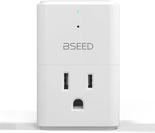 BSEED - Protector de sobretensiones de 1875 W con salida única, mini protector de sobretensiones para refrigeradores, PC, TV, Xbox Series X, PS5 y