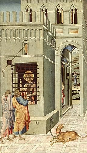 Pinturas murales en lienzo de San Battista obra famosa Di Paolo de 60x90cm para casa