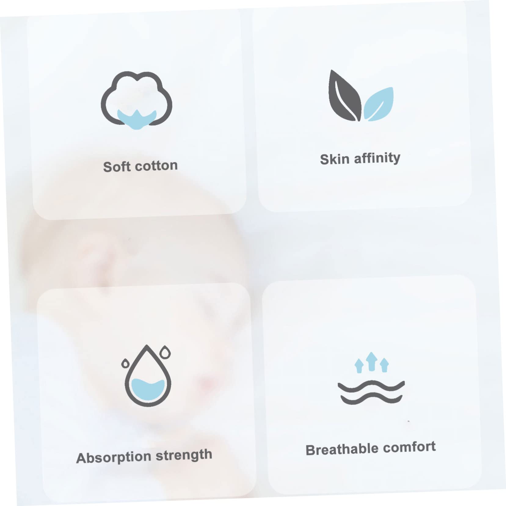 Toddmomy Pañal de Fibra de Bambú Reutilizable para Ñiño, 6 Piezas, Absorbente y Transpirable, Inserto Lavable para Cambiador Blanco