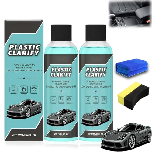 Restaurador Plástico Spray 120ml para Autos 2 Unidades miniatura 1