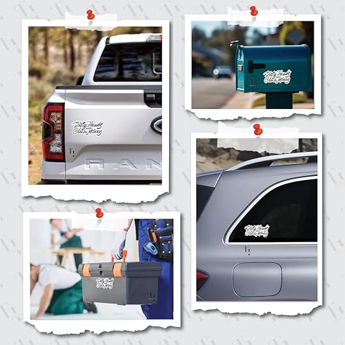 Image of THATS IT - Dirty Hands Make Clean Money Stickers - Vinyl Bumper Sticker for Car, Van, and SUV - Waterproof Decal for Laptop - Indoor and Outdoor Use for Mailbox - Long Lasting Door Decal - TI 348