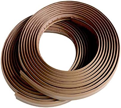 InstaTrim - Universal, Flexible, Adhesive Trim Solution - Cover Gaps Between Walls, Floors, Ceilings, and More (Brown)
