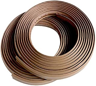 InstaTrim - Universal, Flexible, Adhesive Trim Solution - Cover Gaps Between Walls, Floors, Ceilings, and More (Brown)