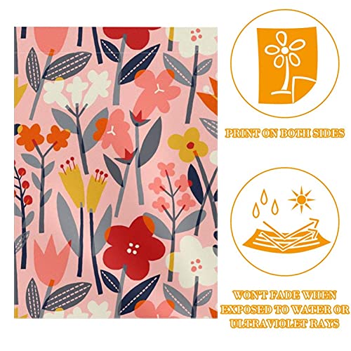 Drapeau de jardin de bienvenue 30x45 cm en polyester double face