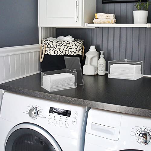 Dryer Sheet Holder, Dryer Sheet Dispenser, Acrylic Container Storage