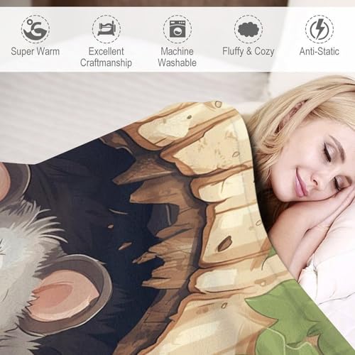 Couverture super douce et moelleuse en flannel thermique - 4