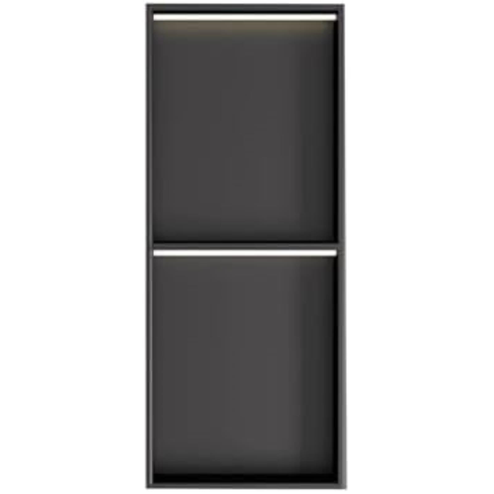 Étagère de salle de bain encastrée : grand rangement mural étanche en acier inoxydable durable