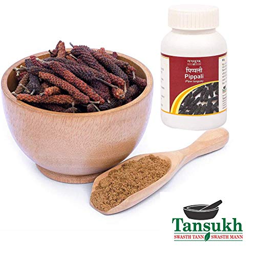 Image of Tansukh Pippali Powder - Pack of 60gm | Ayurvedic Pipali Churna, Long Pepper Piper Longum | Authentic Spice from India | Immunity Booster | Ideal for Cooking, Seasoning, and Ayurvedic Use