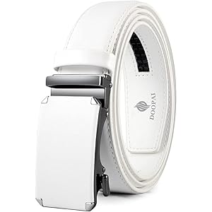 DOOPAI Designer Belts for Men Ratchet Belts Men Brown With Automatic Buckle,1 3/8″ Adjustable Trim to Fit