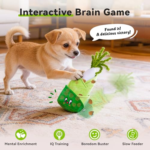 Dog Toy, Interactive Toys For Dogs, Hide And Seek Treats With Hidden Squeakers, Durable Slow Feeder For Mental Stimulation, Boredom Relief & Reward-Based Play - Image 5