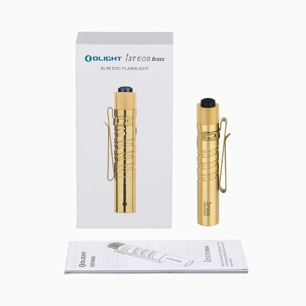 olight aaa flashlight i3s brass OLIGHT EDC flashlight I3 T EOS 180 lumens, 1 x AAA, brass, limited gold :  Amazon.nl: DIY & Tools