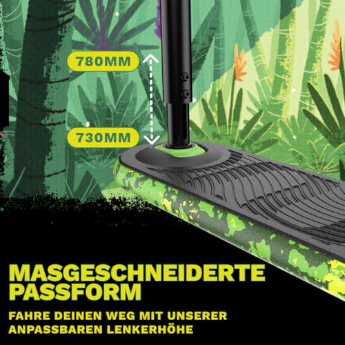 The Indo Trick Scooter - Stunt Scooter f&uuml;r Jugendliche, Kinder und Erwachsene - Trampolin Scoot zum &Uuml;ben von Pro Tricks - Indoor und Outdoor - Profis und Anf&auml;nger