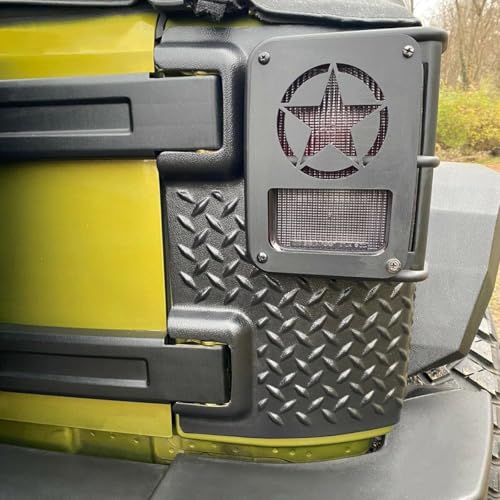 ECOTRIC Rear Corner Guards Body Armor Compatible with 2007-2018 Jeep Wrangler JK JKU Replacement for 11651.01 Tail Light Trim Covers Rear Quarter Panel Textured Black Exterior Accessories 2Pcs by ECOTRIC - Image 8