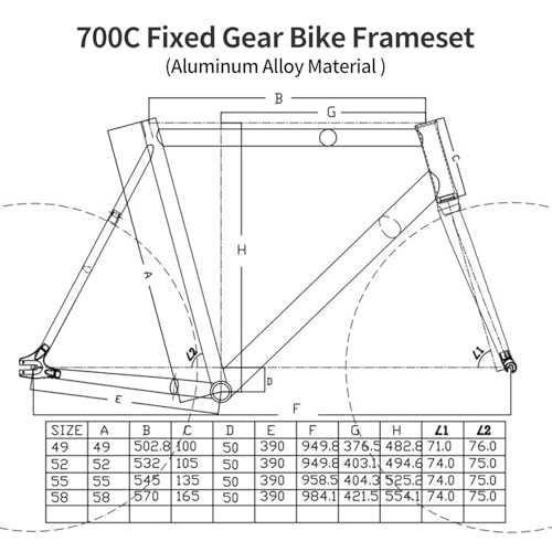 700C ŒMAoCNt[Zbg ]ԃt[ tH[Nt y 49/52/55/58CM A~jE NCbN[Xt[ Cu[L [hoCNt[Zbg 100/120mm (Red, 52CM) [sAi]