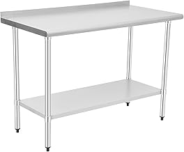 HOCCOT Stainless Steel Table for Prep & Work 24