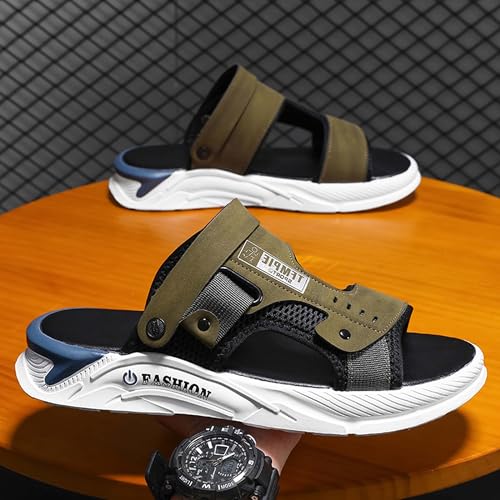 Men's dual-purpose comfortable and cushioned beach sandals, lightweight slippers4