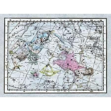 ArtDirect Maps of the Heavens: Andromeda and Perseus Art Print Poster by Jamieson, Alexander - Ready for Framing with Customization Sizes 10x8, 14x11, 20x15, 32