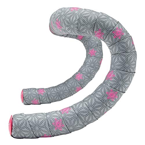 Supacaz SC_BT118 Cinta de Manillar, Unisex Adulto, Gun Metal Tape/Neon Pink Print, Talla Unica