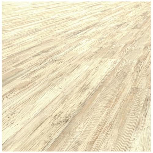 HORI Klick Hartvinylboden Rigid SPC Landhausdiele Holzoptik - Klick-Vinyl mit Trittschalldämmung - schwimmende Verlegung - - 122 x 18 x 0,5 cm - 1,98 m² - 9 Dielen