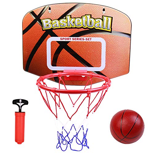 Basketball Hoop for Kids Over The Door Portable Mini Stand Hoops(15.75''x12.40'') Backboard Toys