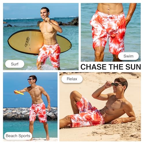 Image of Kanu Surf Men's Big Viper Extended Size Stripe Swim Trunk