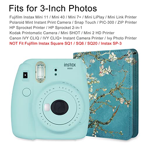 Mini álbum de fotos Fintie para filme de 7,6 cm – álbum de 104 bolsos para Fujifilm Instax Mini 11/M