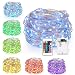 GDEALER 2 Pack Fairy Lights Battery Powered String Lights Multi Color Changing LED String Lights Waterproof 50 Led 16ft RGB Lights with Remote Control for Bedroom Patio Garden Stroller Christmas Tree