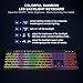 Computer Keyboard Wired,7-Color Rainbow LED Backlit, Quiet Light Up Keyboard with Multimedia Keys,Low Profile Chiclet Keys,Large Number Pad,Spill-Resistant, Anti-Wear Letters for Windows Mac PC Laptop